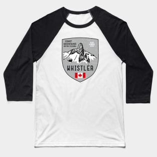 Emblem Whistler Baseball T-Shirt